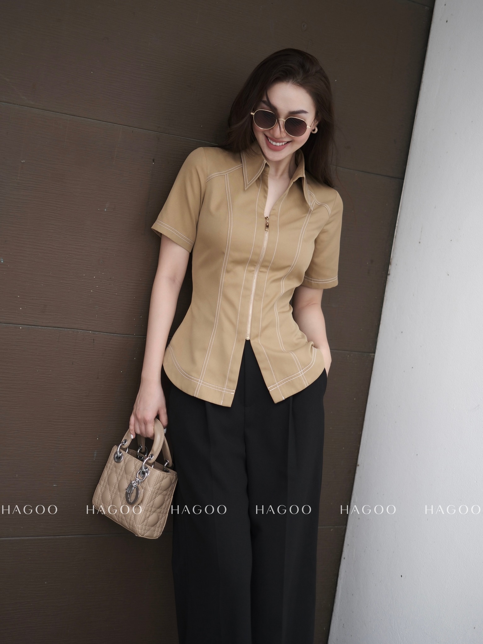 Áo kaki diễu chỉ HAGOO_thumbnail_1