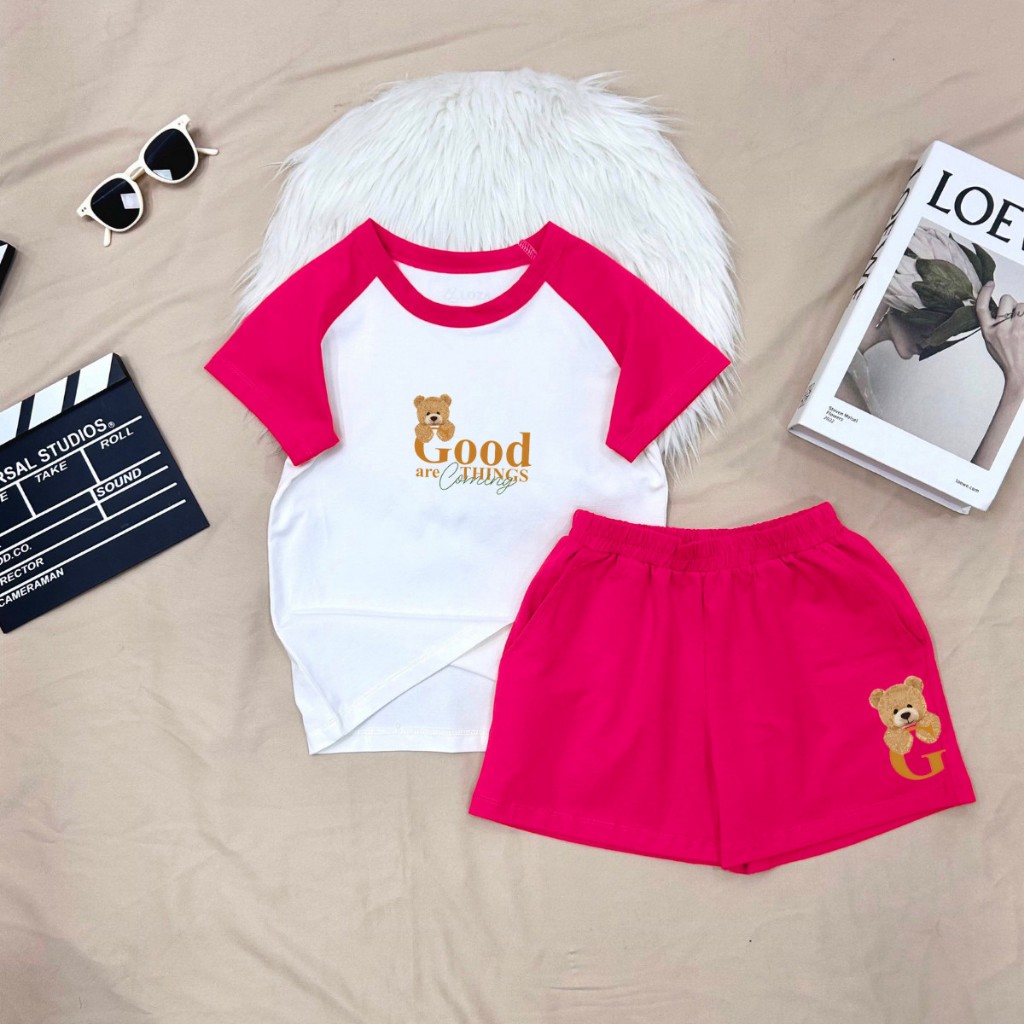 Bộ đồ trẻ em in hình gấu Good - Loza Kids FB89