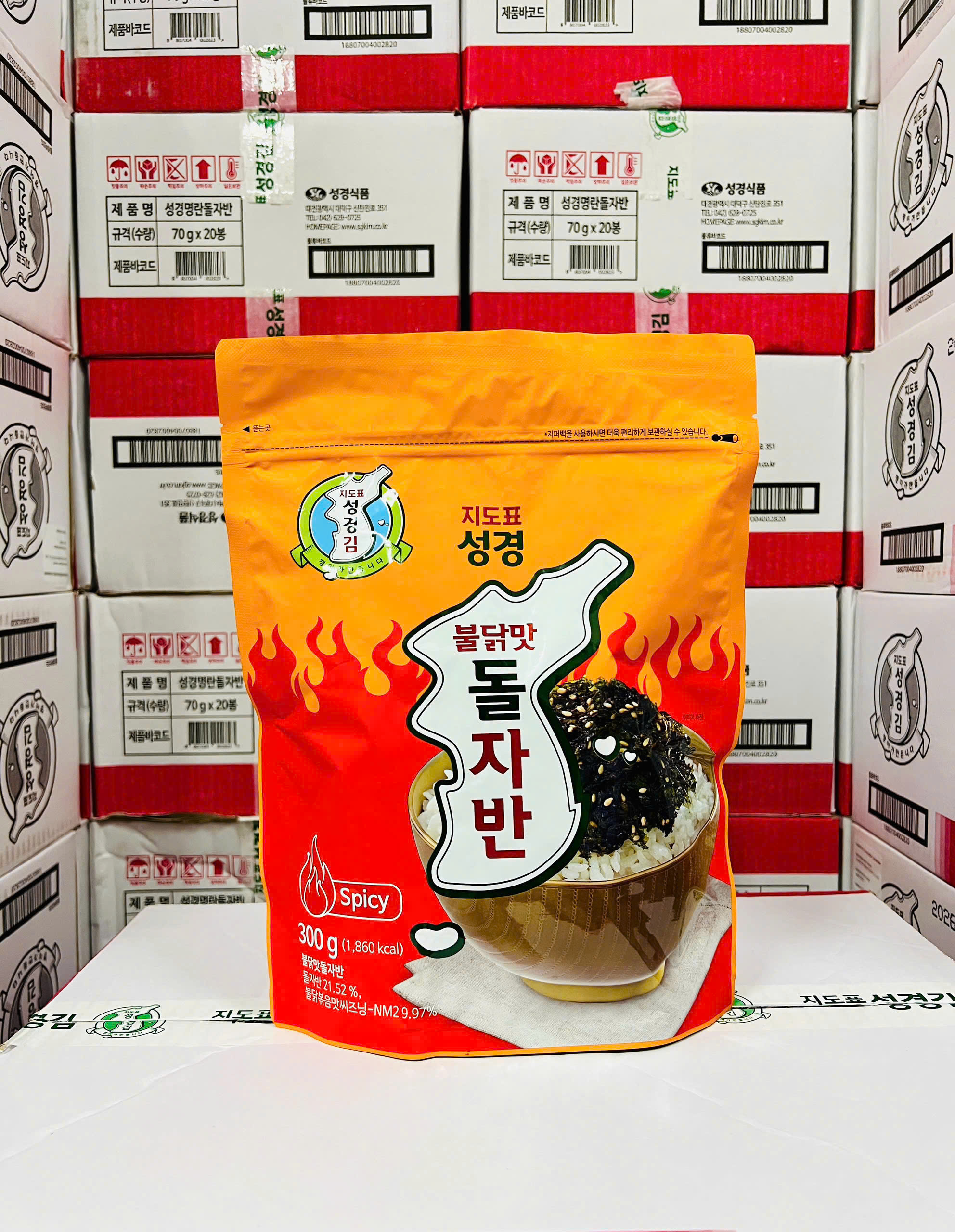 Rong biển Sung Gyung vị gà cay 300g_thumbnail_1