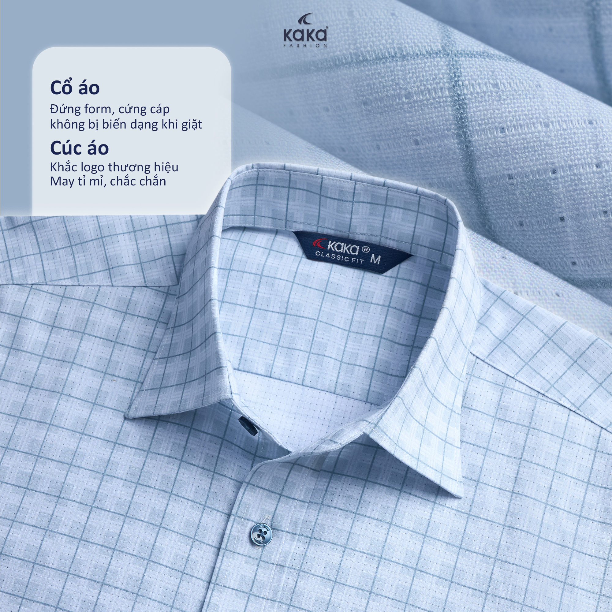 Áo Sơ Mi Kaka Họa Tiết Sọc Có Túi_thumbnail_2