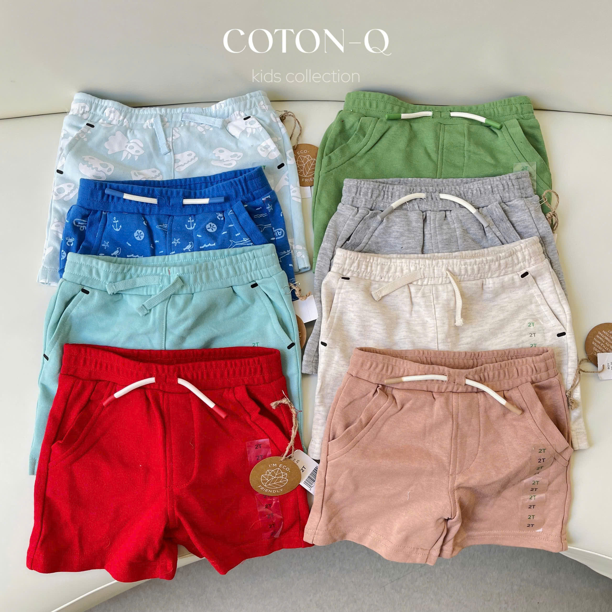 E49 - Set 3 quần short bé ( NGẪU NHIÊN ) - trộn có dây và ko dây