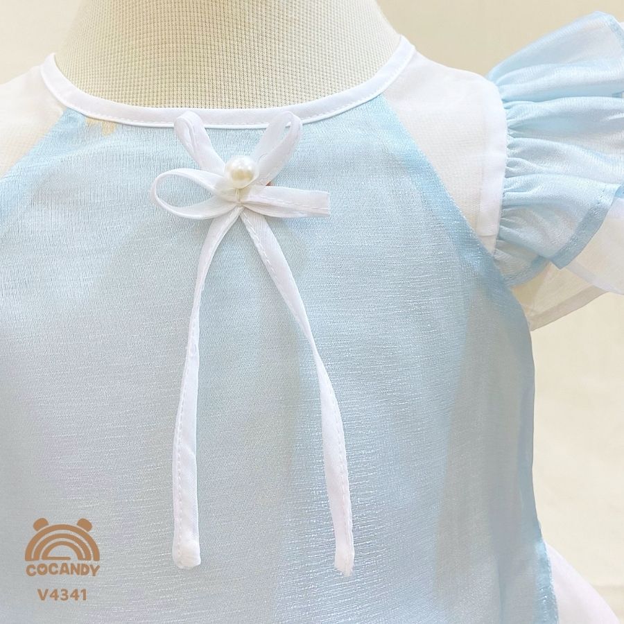 Váy cộc XANH phối TRẮNG họa tiết thỏ_thumbnail_5