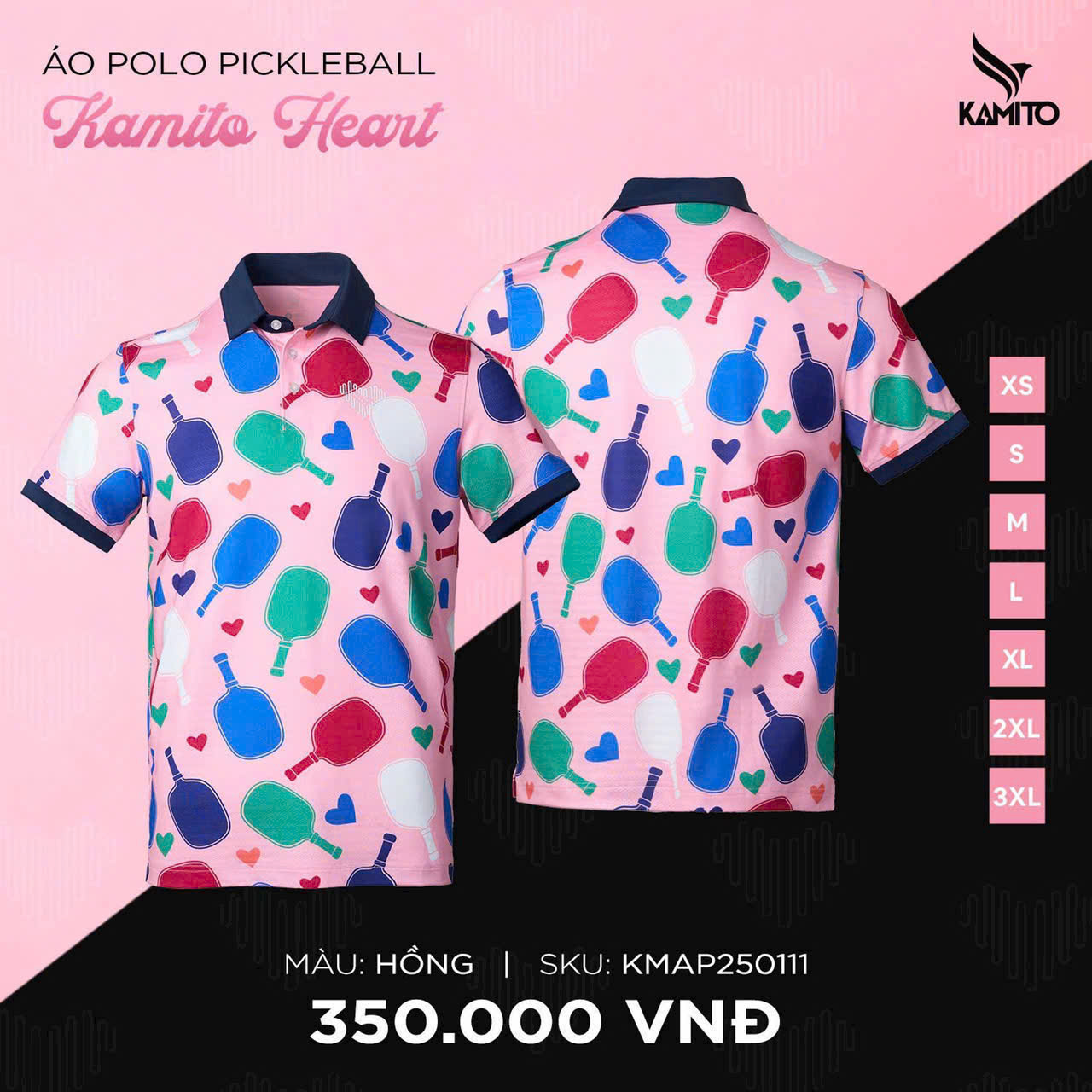 ÁO T-SHIRT PICKLEBALL KAMITO HEART_thumbnail_1