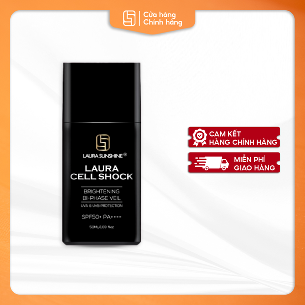 Chống nắng thông minh phổ rộng -  Laura cell shock brightening bi-phase veil (Hàng tặng không thu tiền)