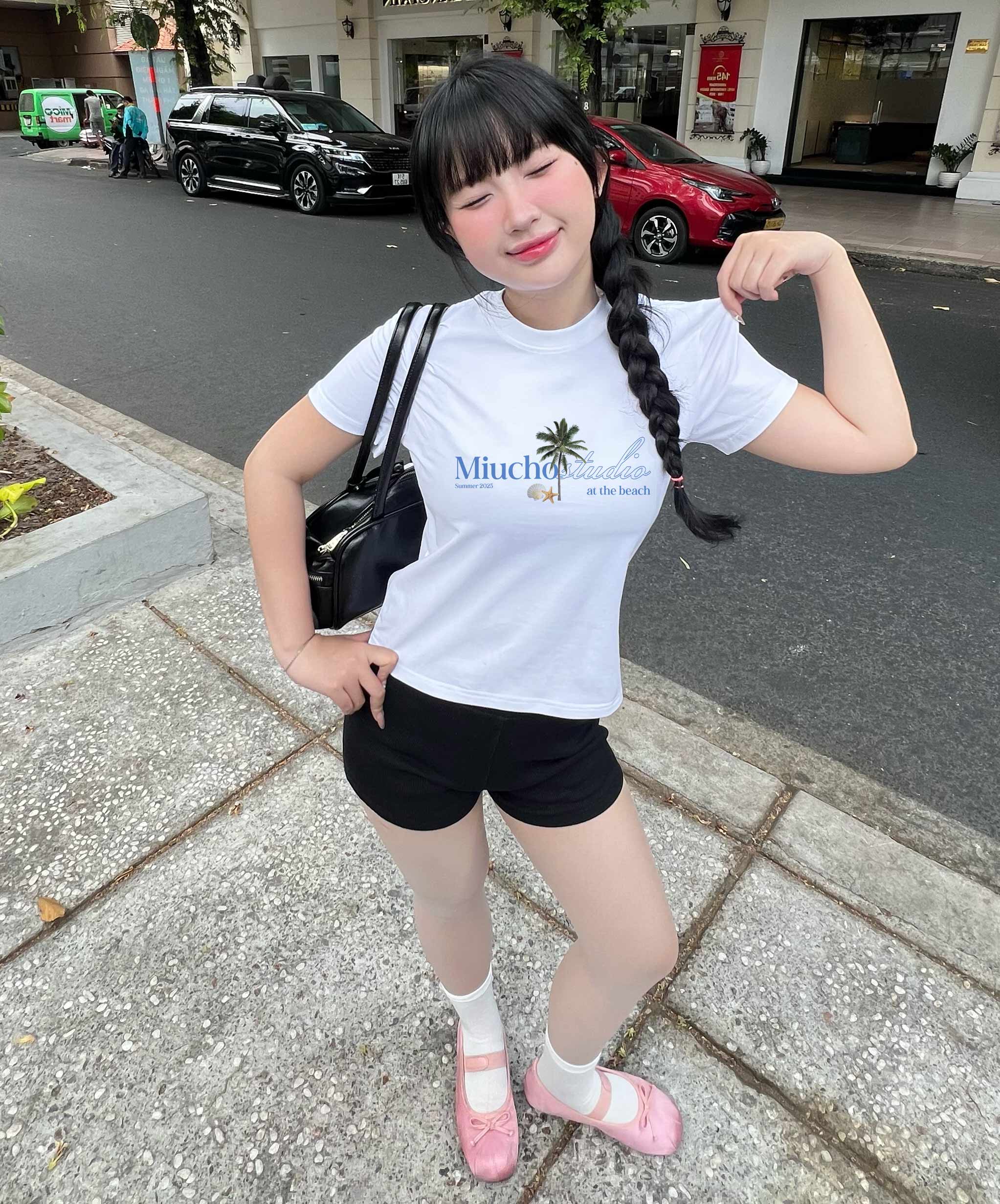 Áo baby tee ôm body hè biển 2158 Miucho cổ tròn vải cotton 4c thoáng mát in mix_thumbnail_2