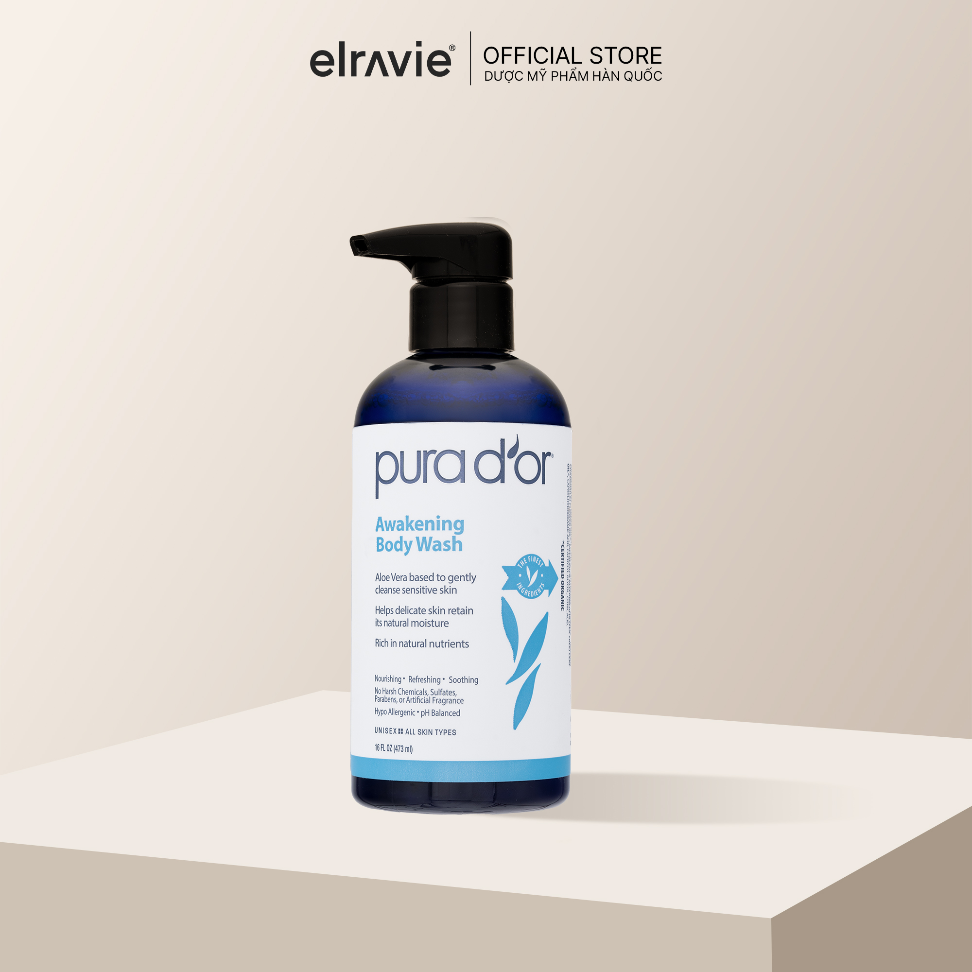 Sữa Tắm Pura D'or Awakening Body Wash Giúp Làm Sạch & Dưỡng Ẩm 473ml