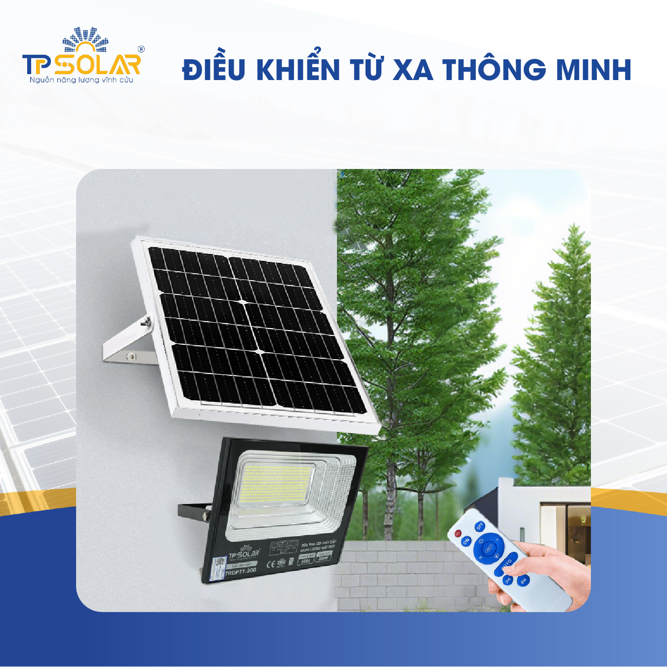 Đèn pha 1 chóa bản nâng cấp led 5054 năng lượng mặt trời TP.DP11_thumbnail_1