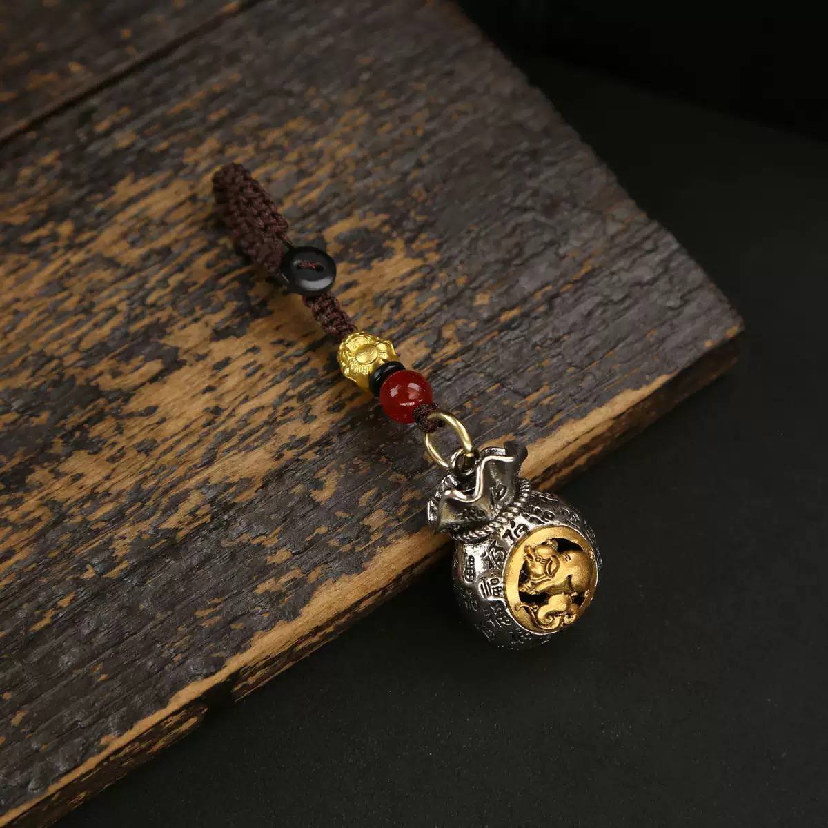 Móc khóa 12 Con Giáp - Túi Tiền Thần Tài Xoay_thumbnail_10