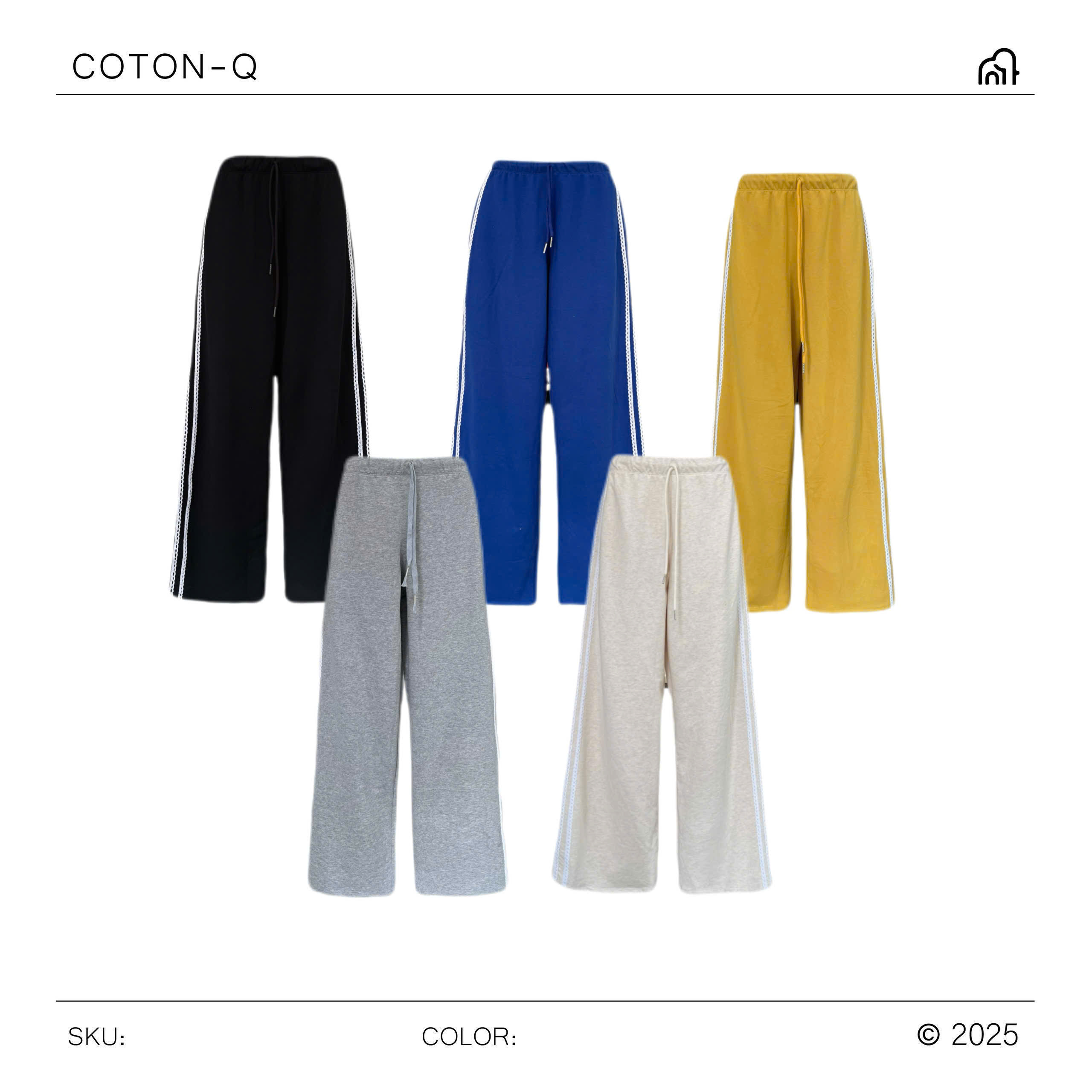 Quần dài lưng thun phối viền ( ĐEN )_thumbnail_6