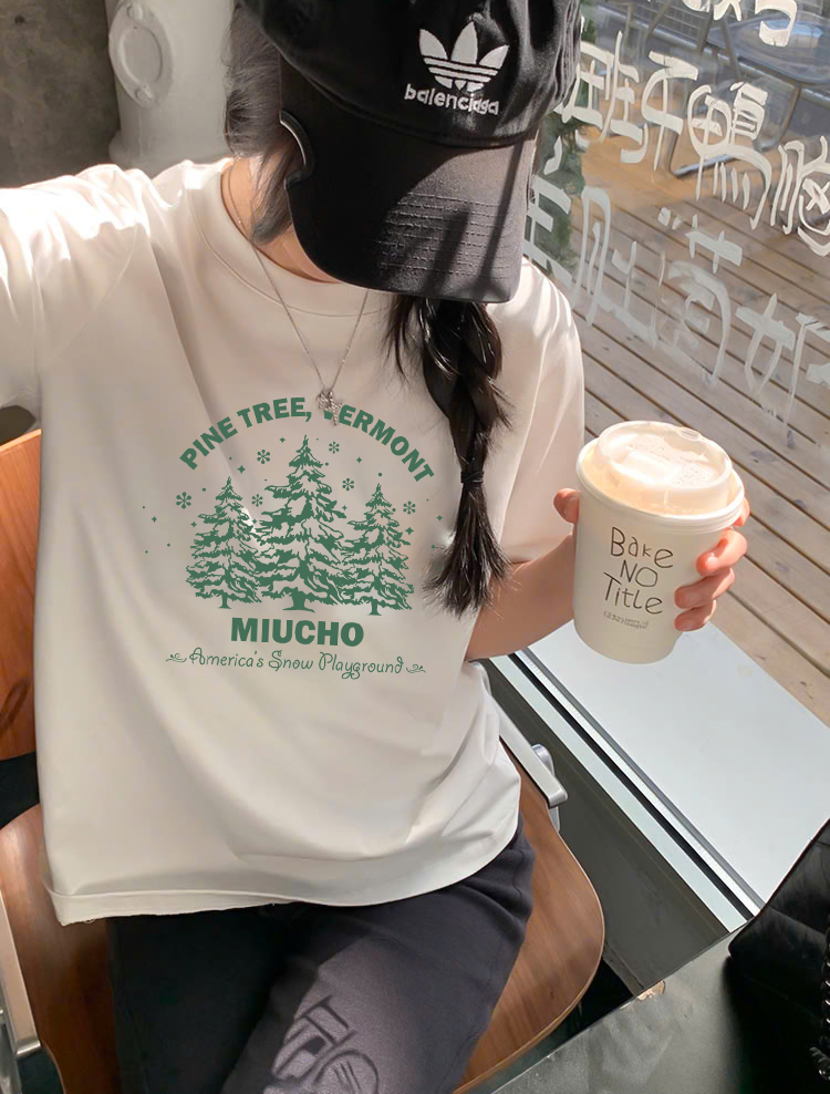 Áo thun nữ giáng sinh noel form vừa regular vải cotton 4c thoáng mát 1767 Miucho Chic Chic in mix_thumbnail_5