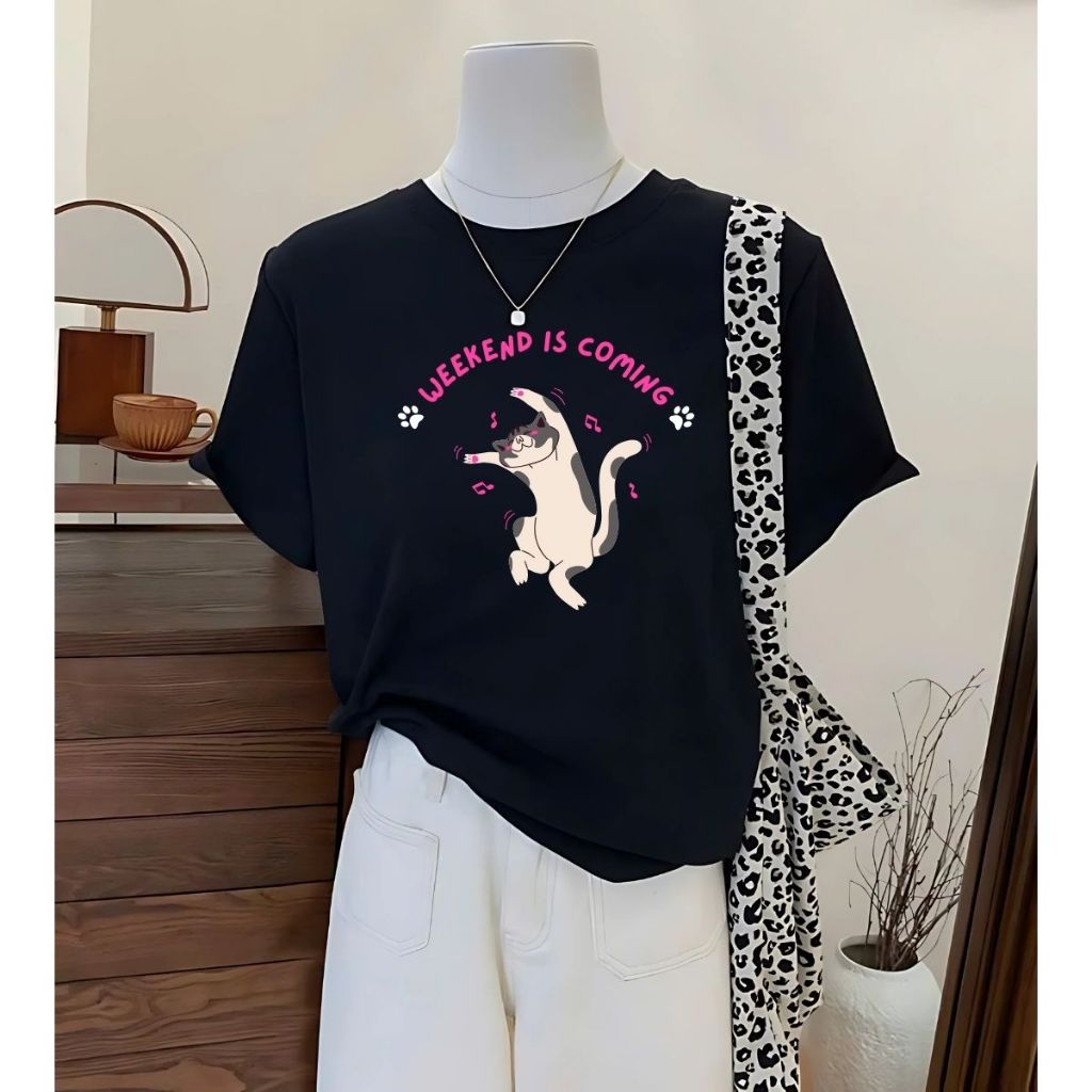 [Form Rộng] Áo phông nữ 𝐋𝐎𝐙𝐀 màu đen in hình chất liệu cotton co giãn 4 chiều - Mã G0271_thumbnail_5