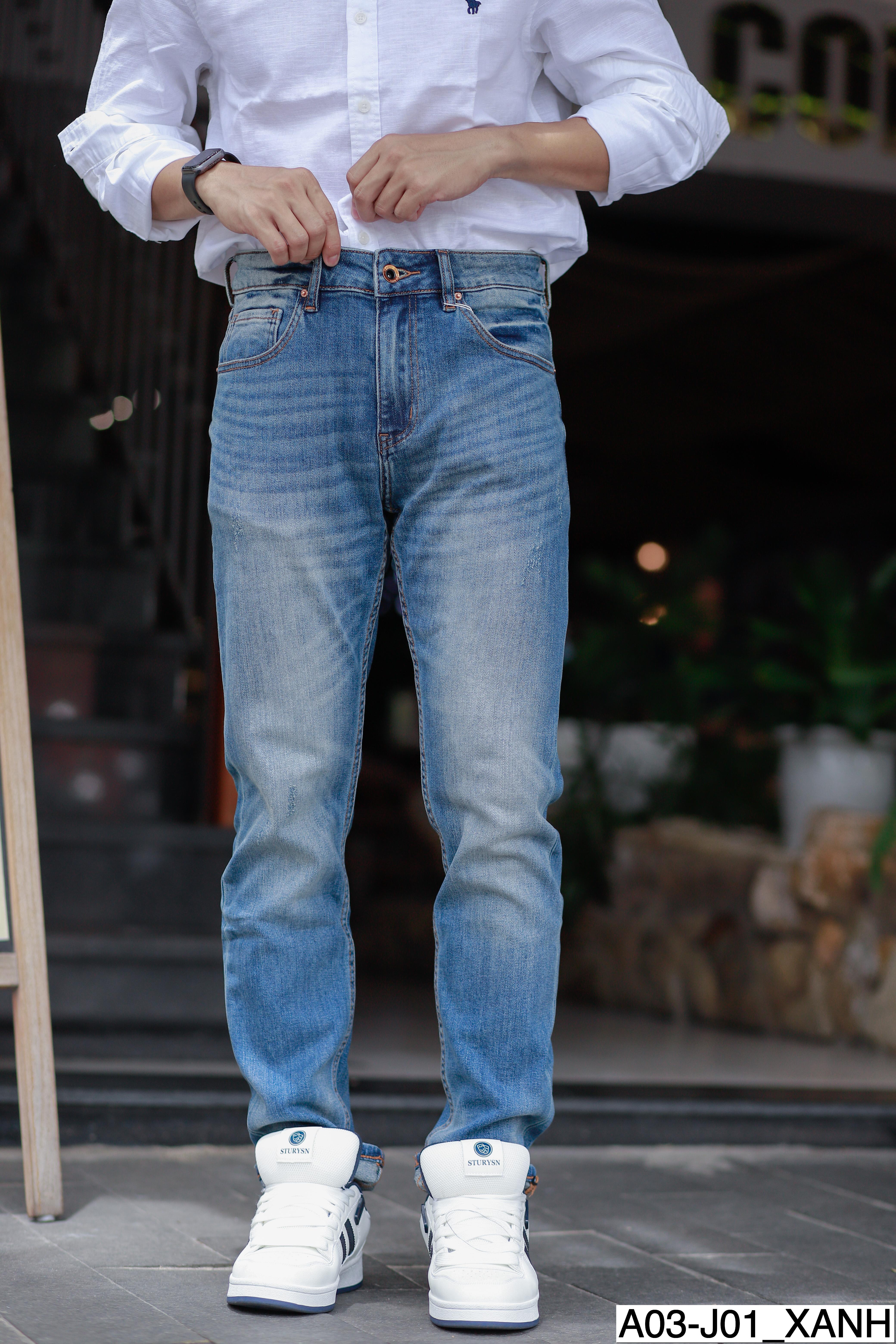 J01 A03 - Quần Jean nam basic dễ phối
