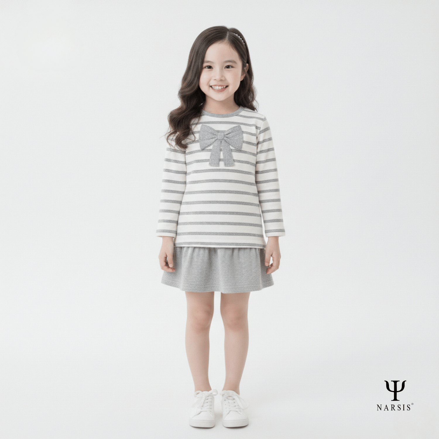 ÁO THU ĐÔNG BÉ GÁI KL0010 NARSIS VẢI LEN COTTON ẤM ÁP, THOÁNG MÁT, GIỮ ẤM TỐT, MỀM MẠI