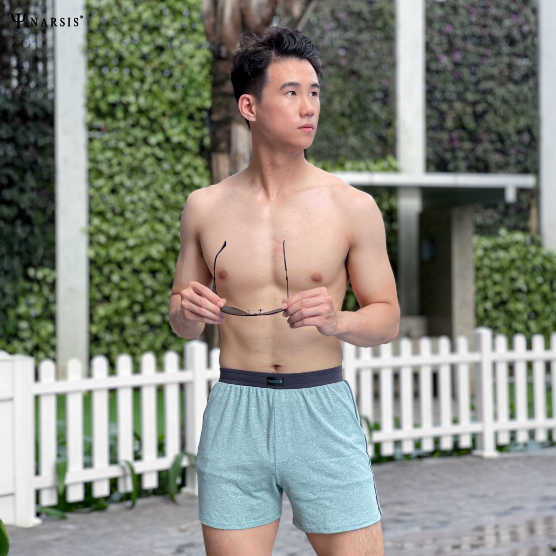 Quần đùi cao cấp Narsis S24004 vải cotton spandex, chống nhăn, thoải mái vận động._thumbnail_2