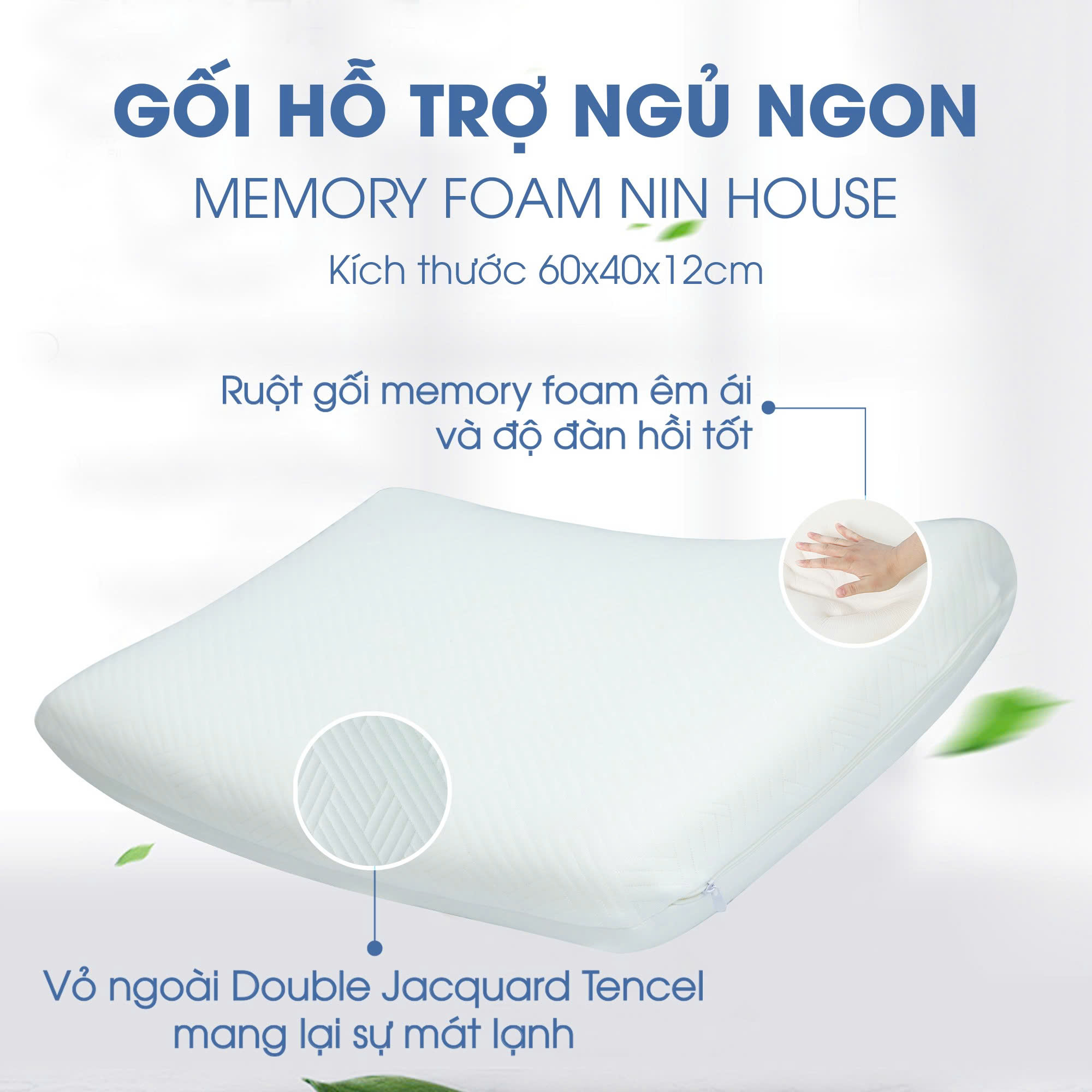 Gối Cao Su Non NIN House - FREESHIP