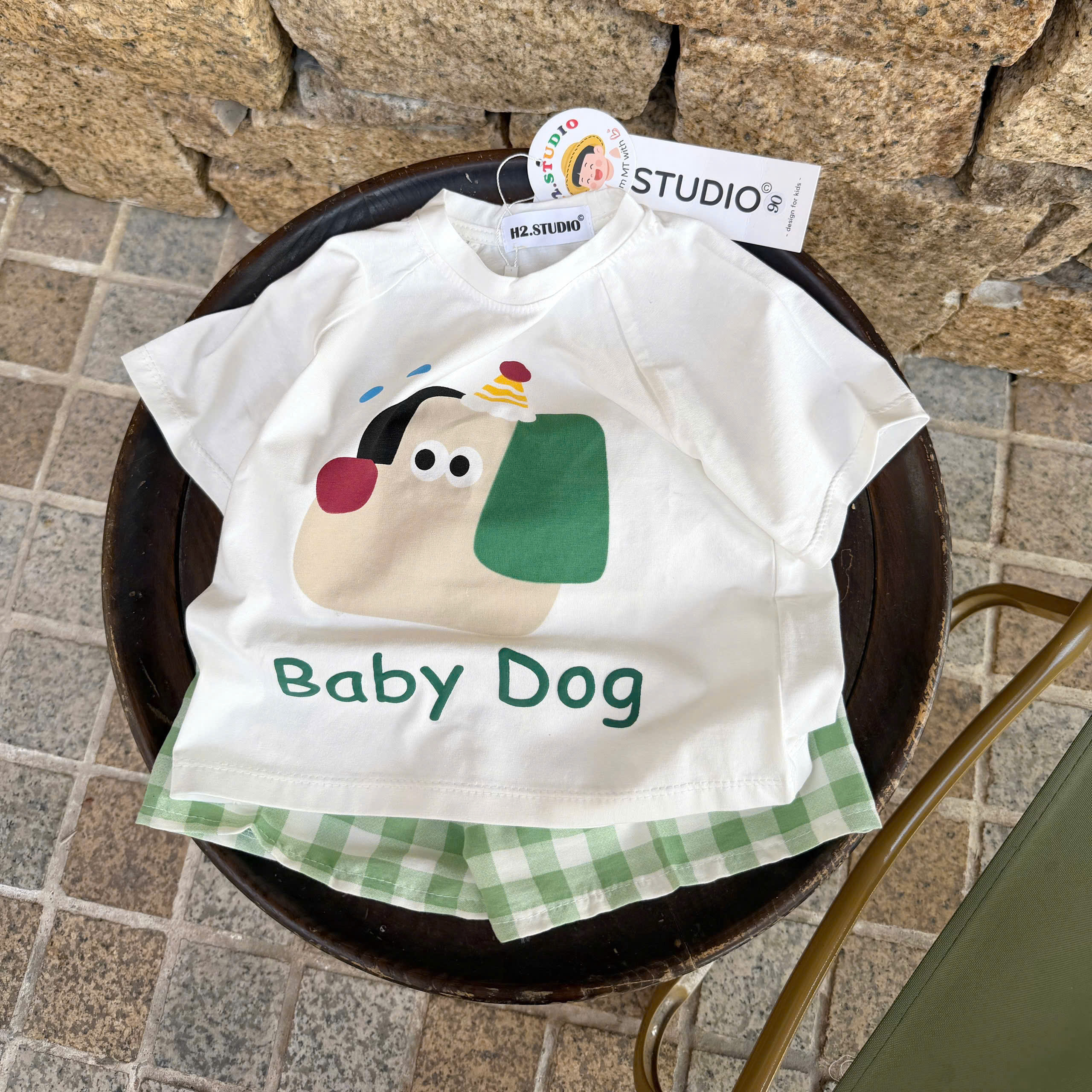 Set áo bé in hình + quần ( NÂU )_thumbnail_15