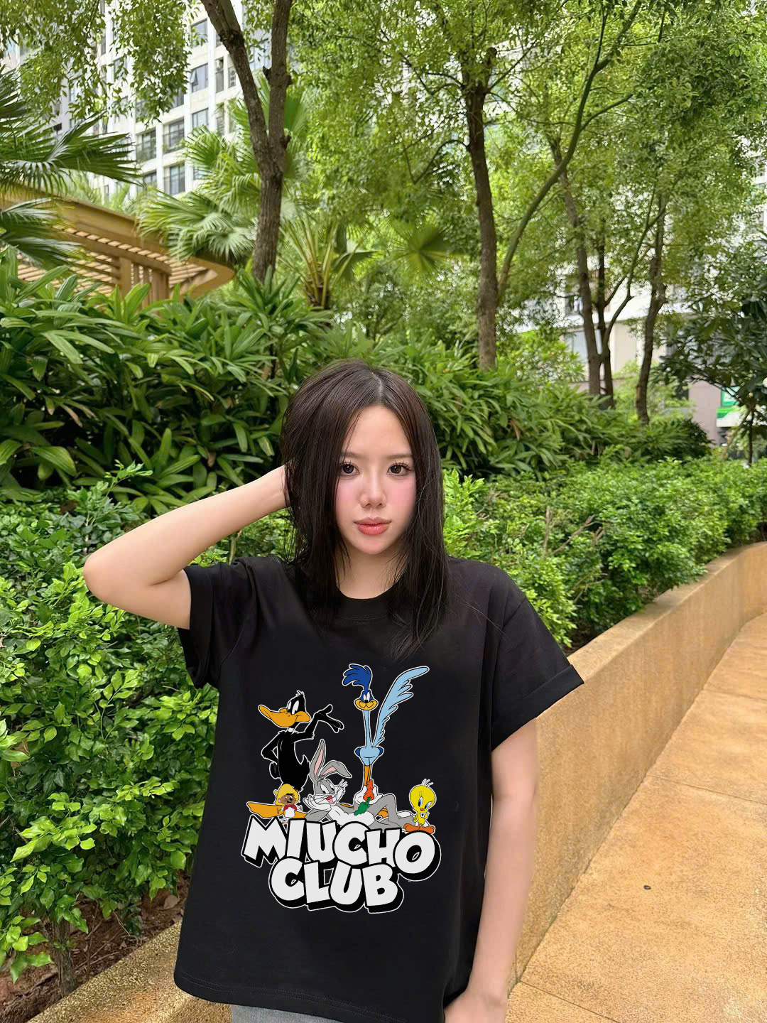 Áo thun boxy unisex AXD2417 Miucho vải cotton 100% mềm mại thoáng mát in mix_thumbnail_5