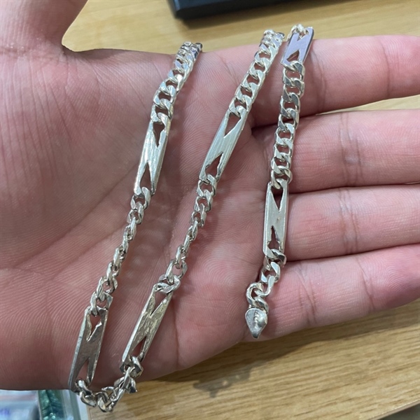 Dây chuyền bạc nam bản to ✔