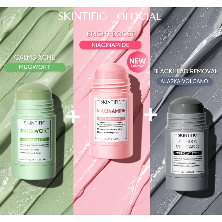 SKINTIFIC Mugwort Clay Mask Stick 40g