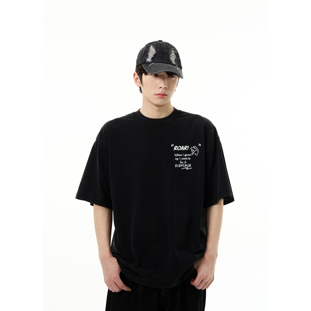 Áo thun nam form rộng ATD1137 Miucho Man tay ngắn áo phông cổ tròn in mix_thumbnail_6