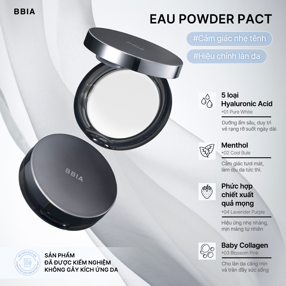 [BBIA] Phấn phủ nén Bbia Eau Powder Pact 9g
