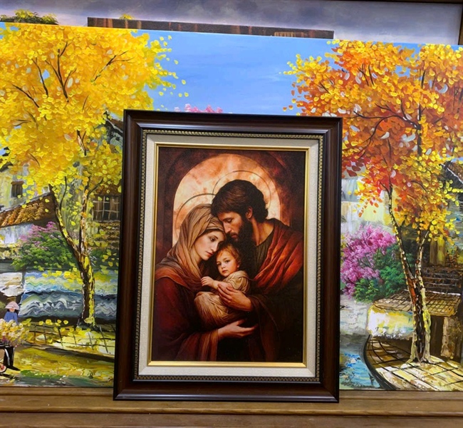 Tranh canvas Gia Đình Thánh Gia 42x54cm_thumbnail_1