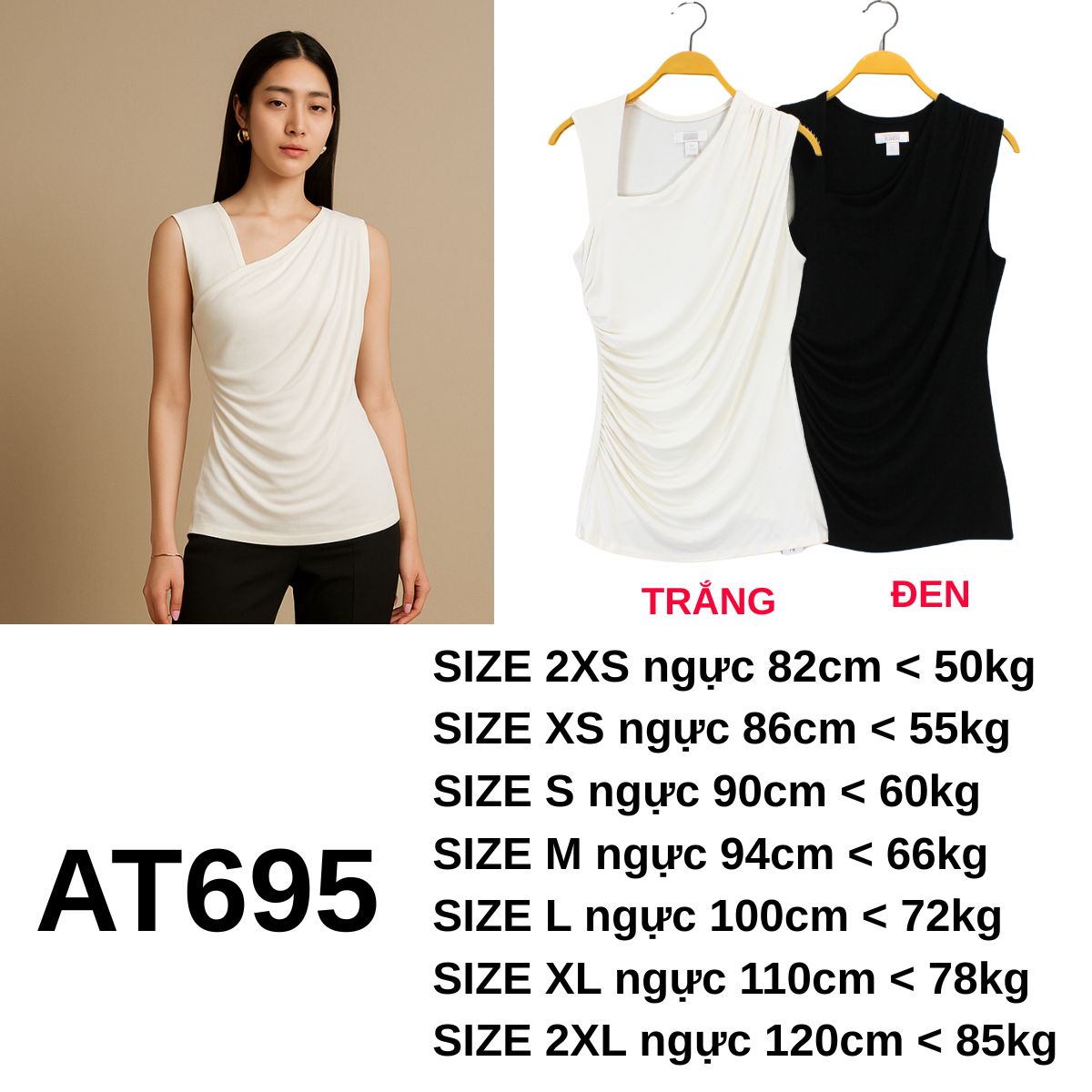 AT695- Áo thun lệch cổ
