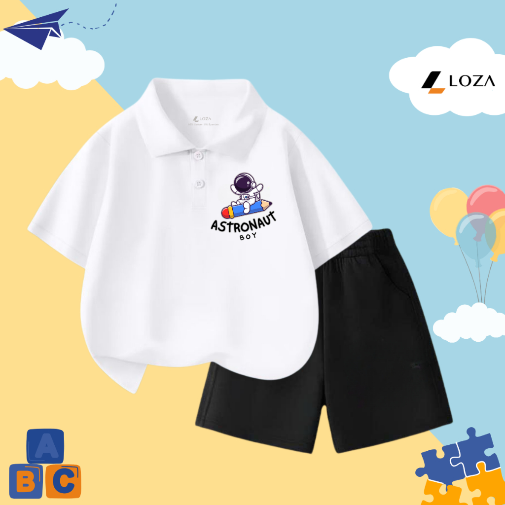 Bộ cộc bé trai in hình Phi hành gia - Loza Kids BO298_thumbnail_5