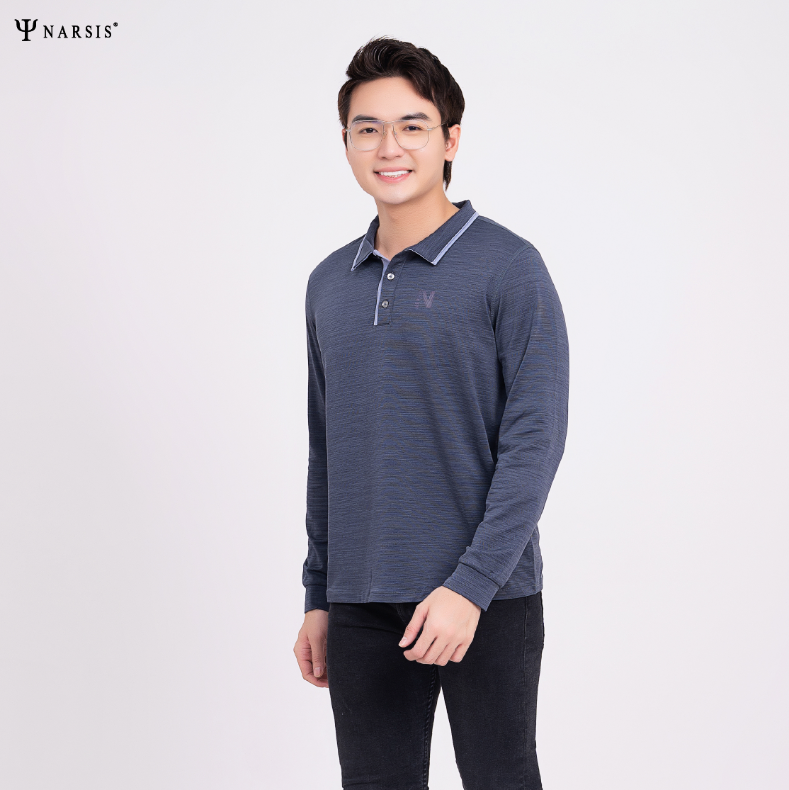 ÁO THU ĐÔNG NAM D0033 NARSIS CHẤT LIỆU THOÁNG MÁT, DỄ CHỊU, THOẢI MÁI CẢ NGÀY, DỄ VẬN ĐỘNG_thumbnail_3