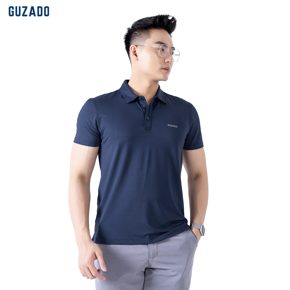 Áo Polo thể thao nam CoolMax-S1 Logo thương hiệu Guzado GPL01_thumbnail_8