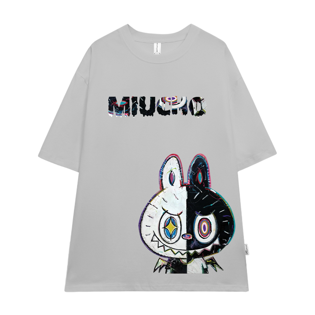 Áo phông labubu form rộng unisex ATD1442 Miucho tay ngắn cổ tròn in mix_thumbnail_17