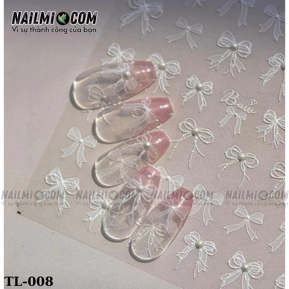 Sticker nail - Nơ - TL-008