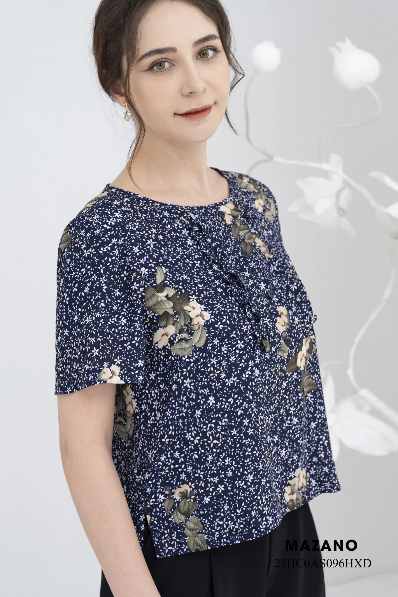 Áo top trang trí bèo họa tiết in hoa_thumbnail_3