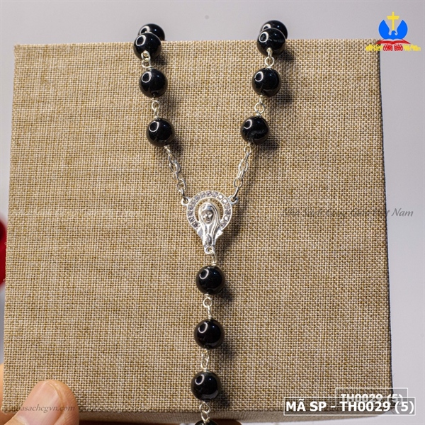 Chuỗi tràng hạt đá ngọc đen tự nhiên NS473_thumbnail_1