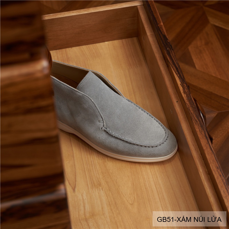 GB51 - Bốt nam cổ thấp da lộn phong cách Martin, đế cao su êm ái, 5 màu thời thượng_thumbnail_6