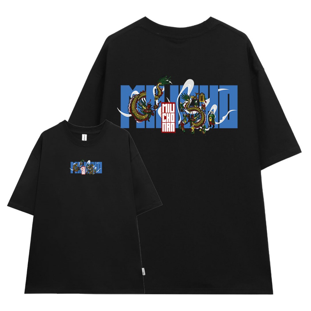 Áo thun nam form rộng 12 con giáp tuổi Thìn ( tuổi rồng) ATD442 Miucho Man cotton cổ tròn ingraphic_thumbnail_7