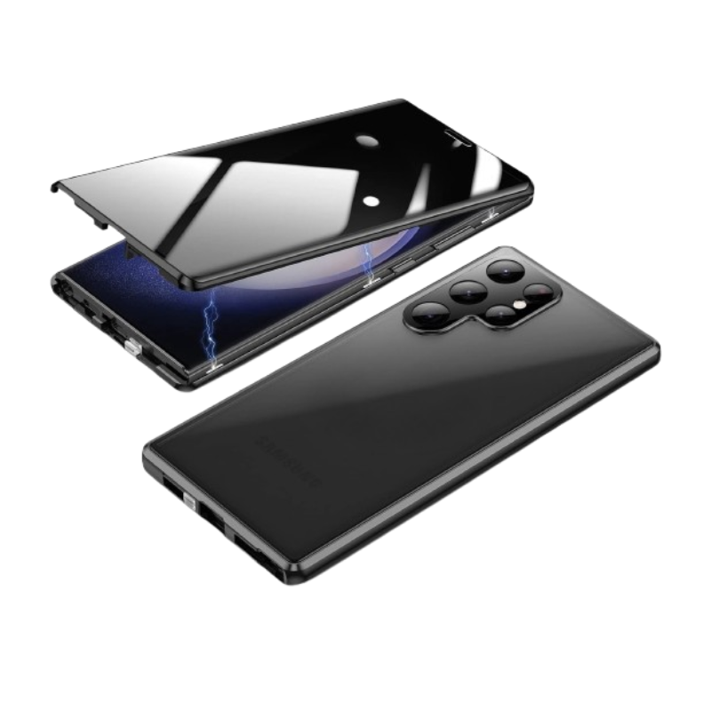 ỐP LƯNG ĐIỆN THOẠI 2 MẶT SAMSUNG GALAXY S LÀM BẰNG KIM LOẠI CÓ KÍNH CƯỜNG LỰC CHỐNG NHÌN TRỘM