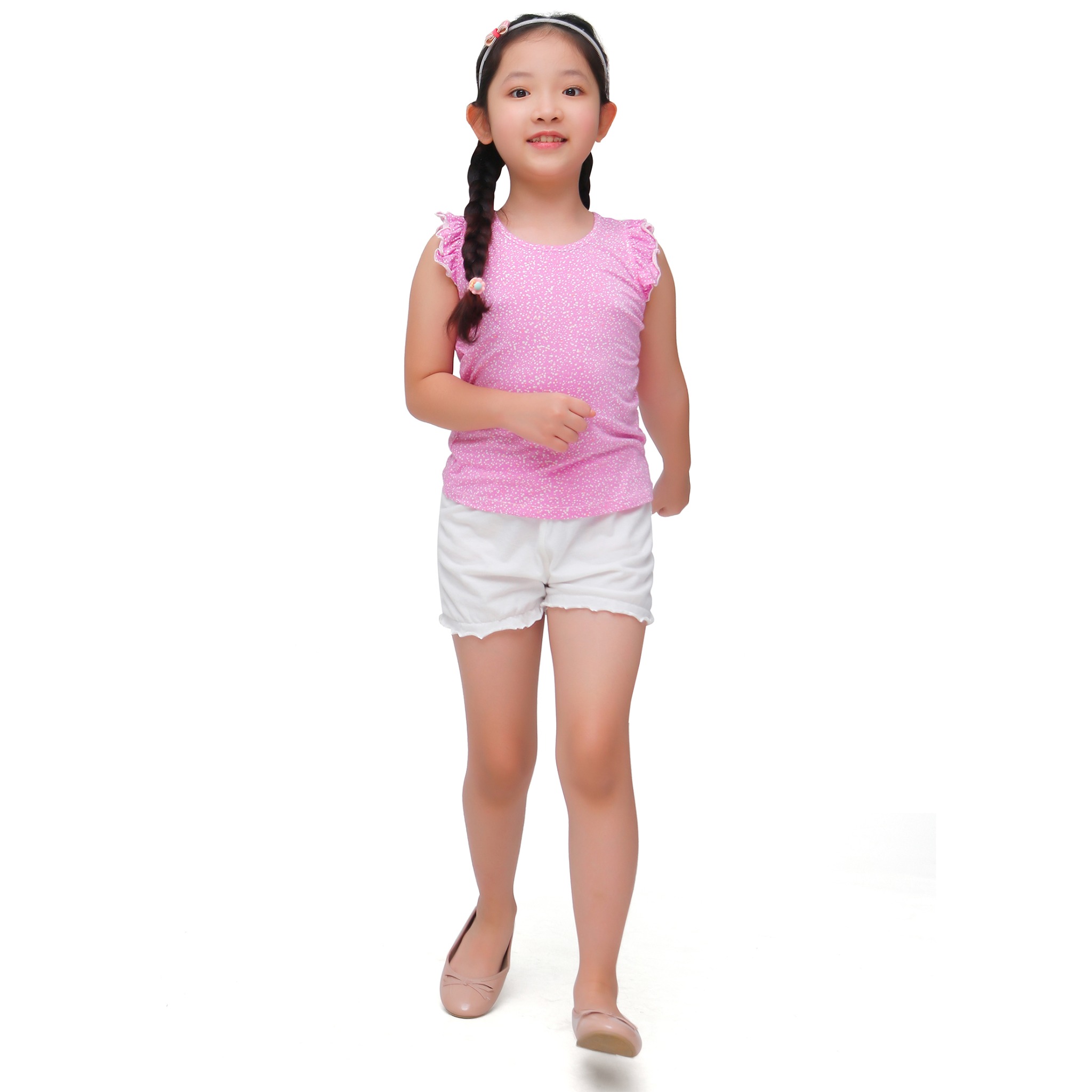 BỘ HÈ BÉ GÁI KM0005 NARSIS CHẤT LIỆU THOÁNG MÁT, DỄ CHỊU, THOẢI MÁI CẢ NGÀY, DỄ VẬN ĐỘNG_thumbnail_0