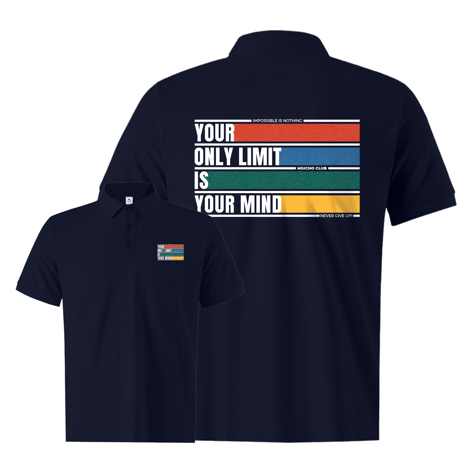 Áo polo nam cao cấp form vừa 2051 Miucho Iconic cổ trụ vải cá sấu polyester thoáng mát in mix_thumbnail_15