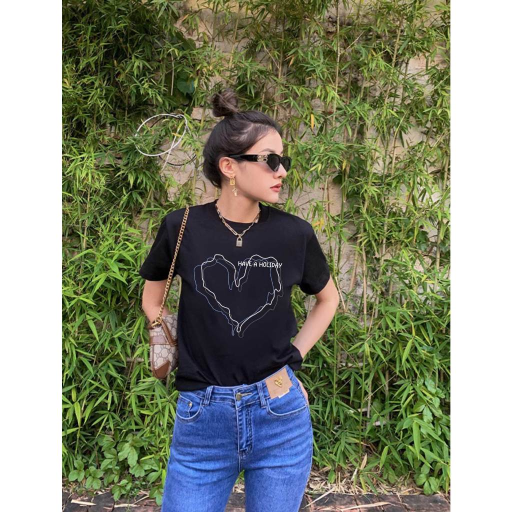 Áo thun nữ đẹp dễ phối đồ form vừa regular ARD930 Miucho Chic in mix_thumbnail_2