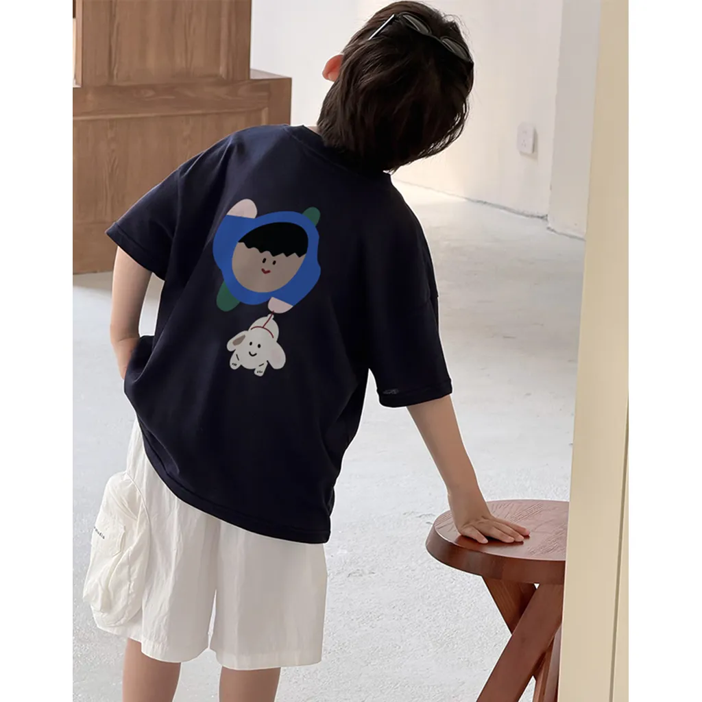 Áo thun cho bé basic nhiều màu 2526 Miucho Kid vải cotton co giãn thoáng mát cổ tròn in artwork_thumbnail_3