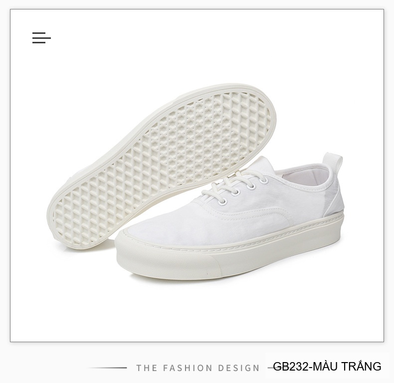 GB232 - Giày sneaker vải nam nữ đế bệt phong cách thường ngày, màu trơn chống thấm_thumbnail_15