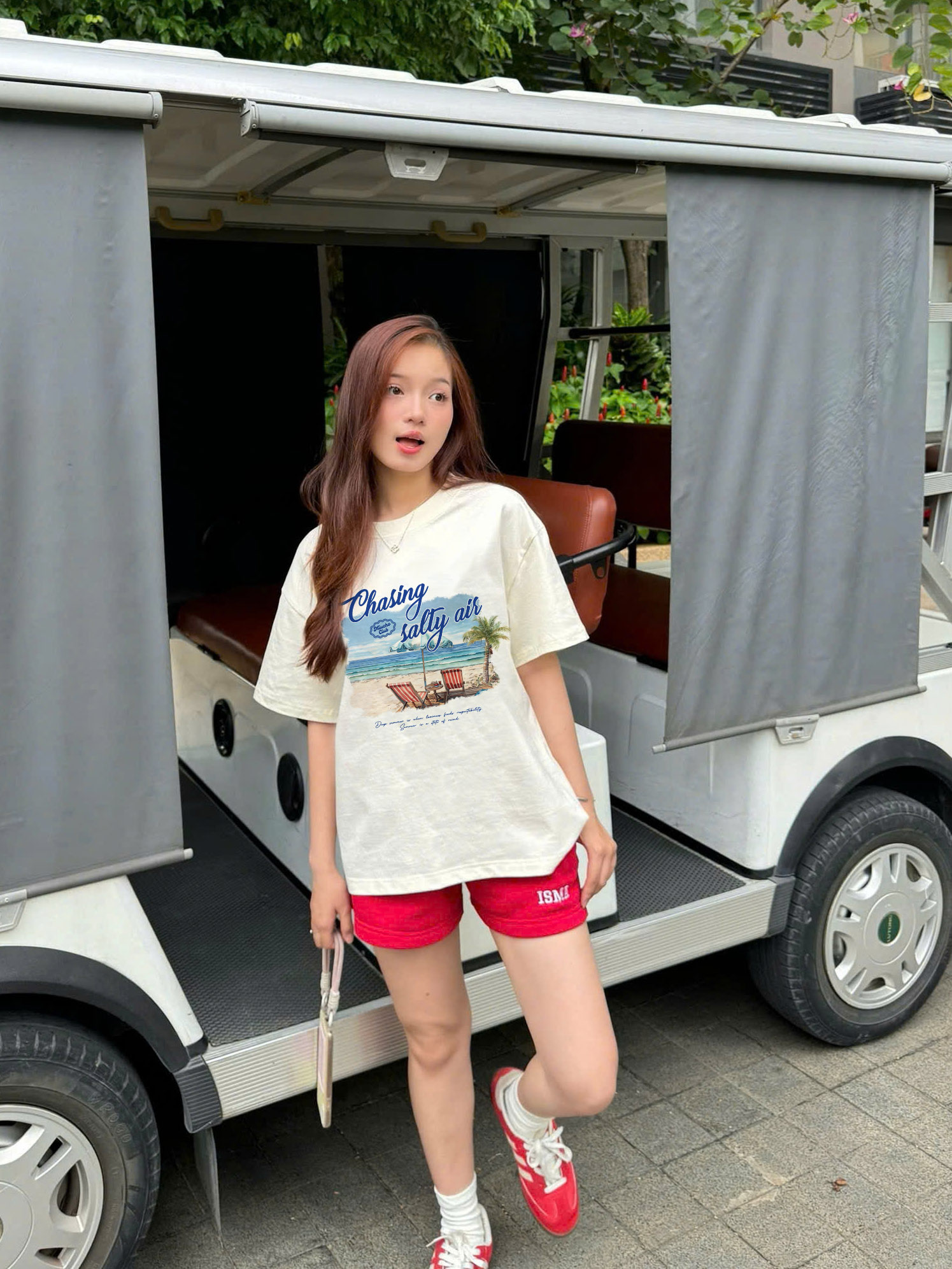 Áo thun boxy local brand hè biền 2326 Miucho cổ tròn vải cotton 2 chiều đứng form in mix_thumbnail_5