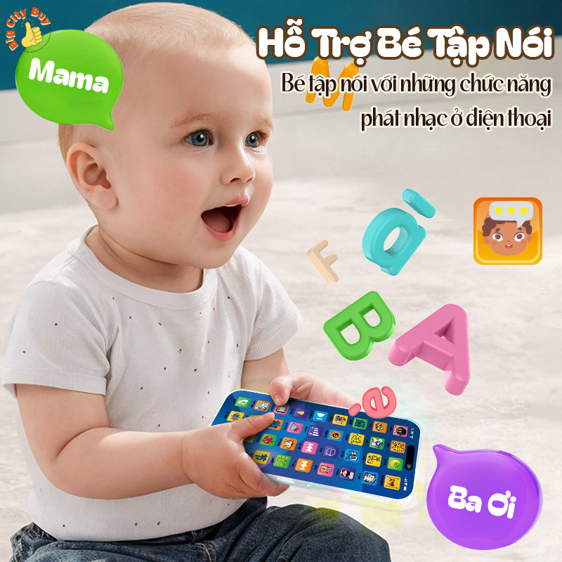 Điện thoại di động đồ chơi mô phỏng âm nhạc , đa chức năng thú vị , sinh động, lành mạnh phát triển cho bé_thumbnail_7