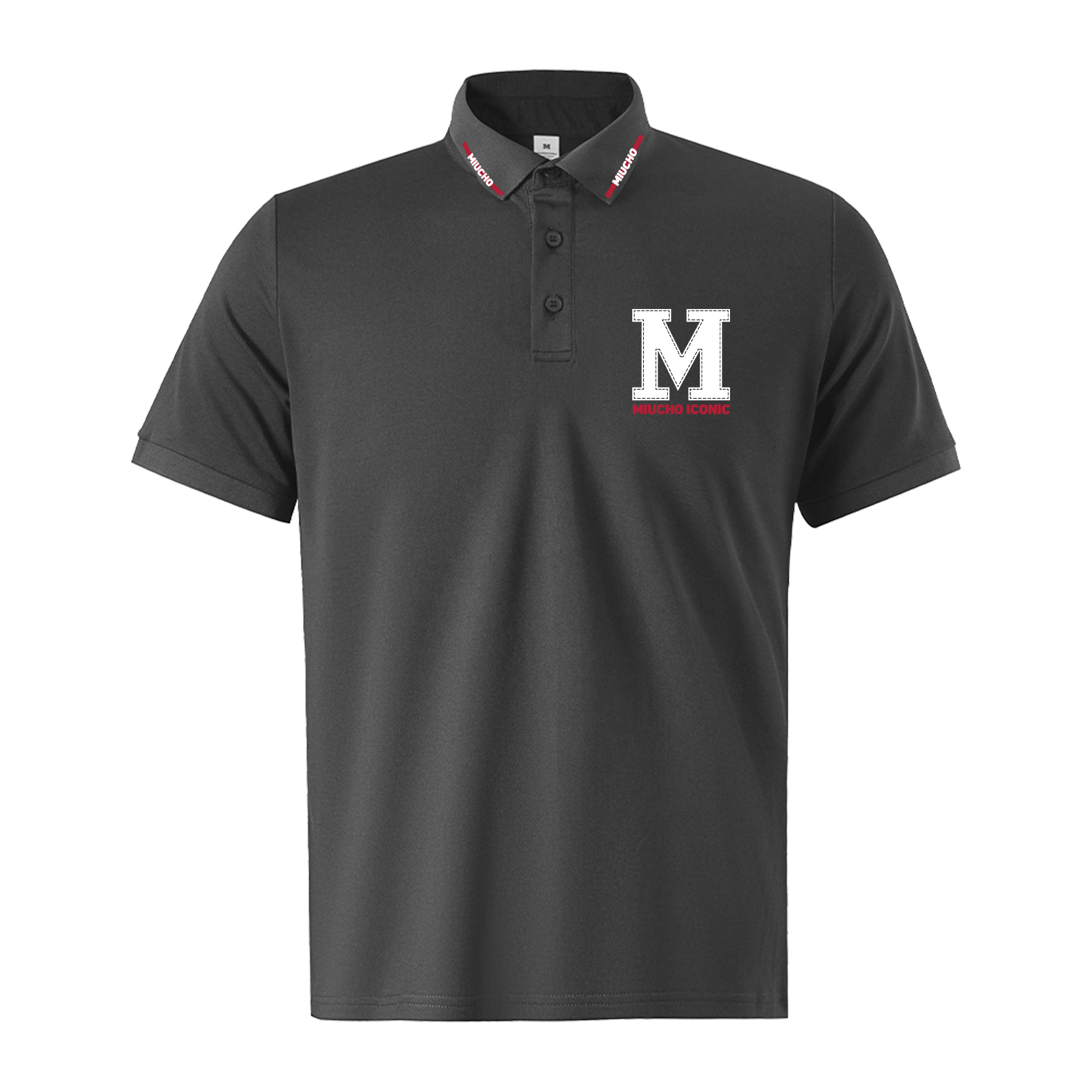 Áo polo cá sấu nam in basic PLCSD2426 Miucho Iconic chất liệu polyester bền nhẹ chống nhăn_thumbnail_9