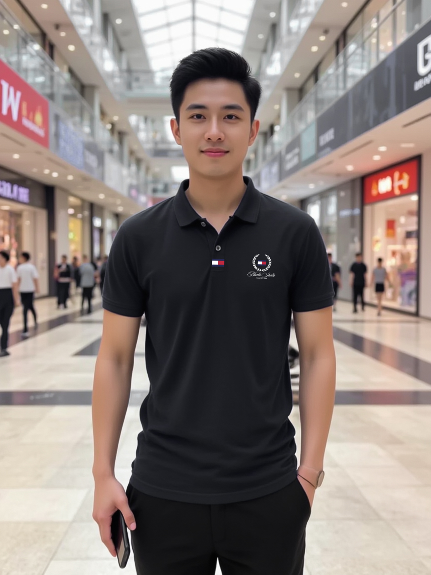 Áo polo nam form vừa 1919 Miucho Iconic vải cá sấu đứng form thoáng mát in mix_thumbnail_6