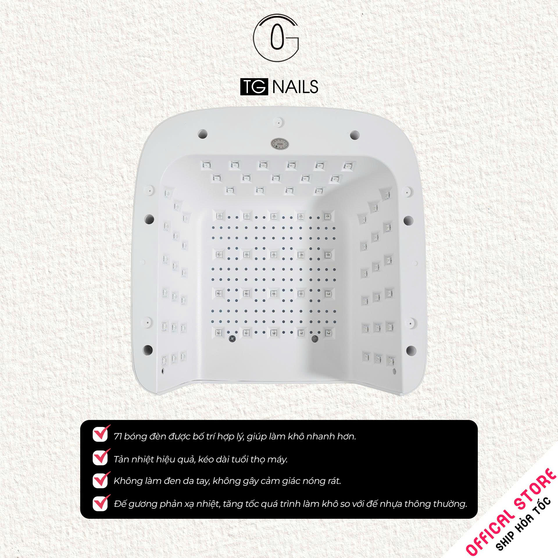 Máy hơ móng tay L3 TG Nails công suất 72W_thumbnail_5