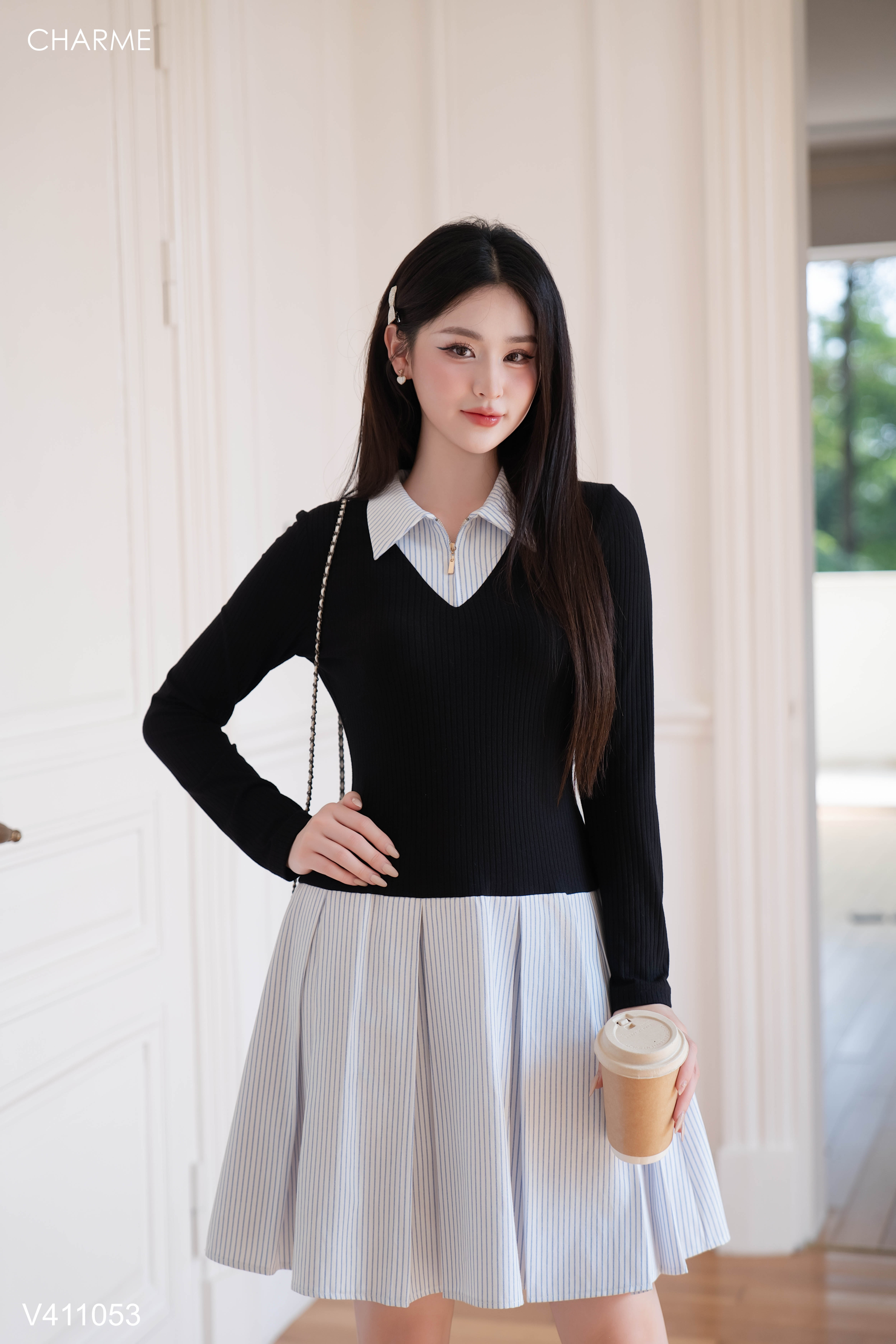 Váy sơ mi phối dập ly_thumbnail_7