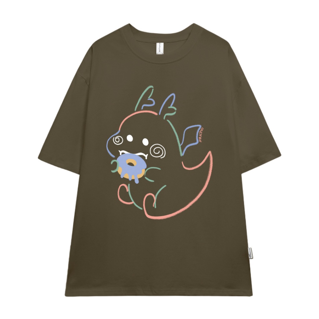 Áo thun unisex local brand form rộng ATD742 Miucho cotton cổ tròn in artwork_thumbnail_13