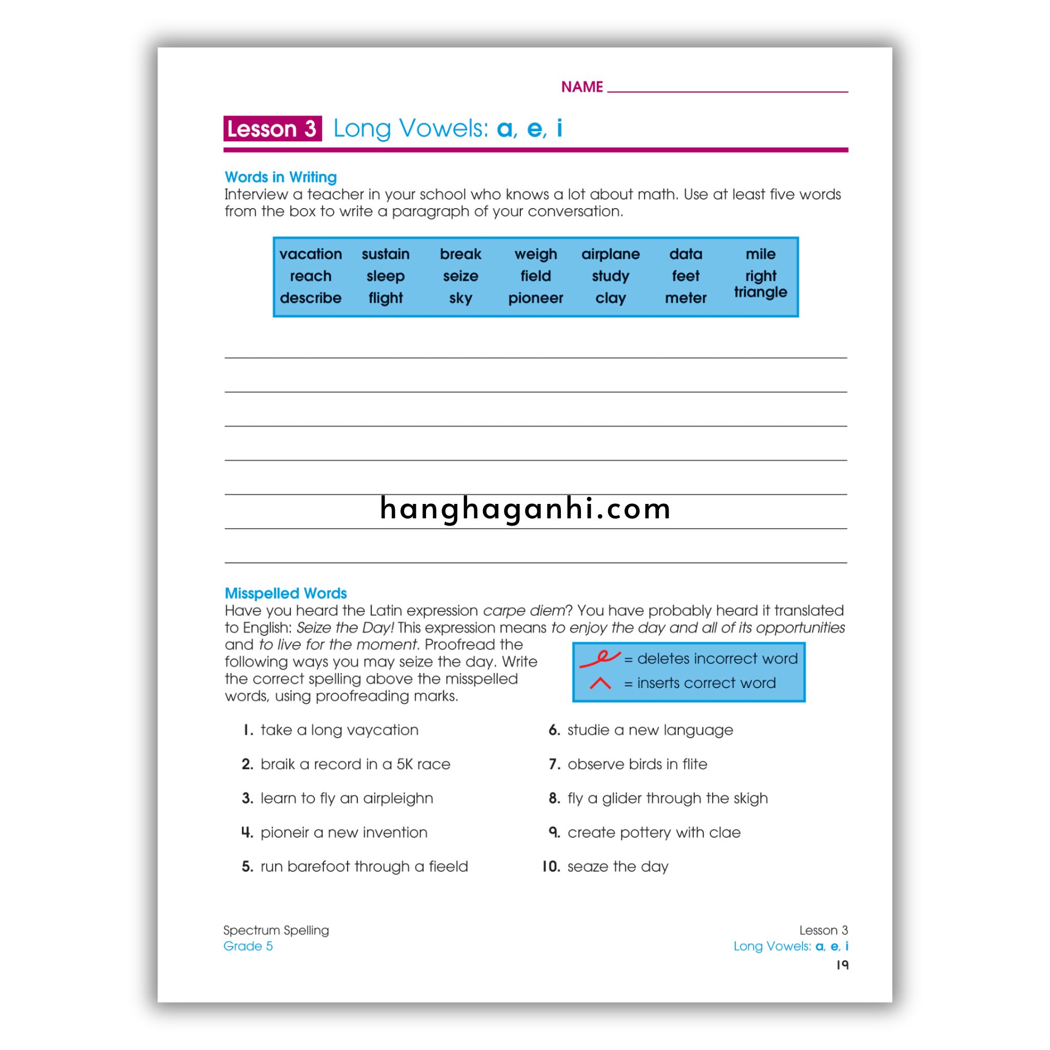 Sách Spectrum Spelling Workbook Grade 5_thumbnail_7